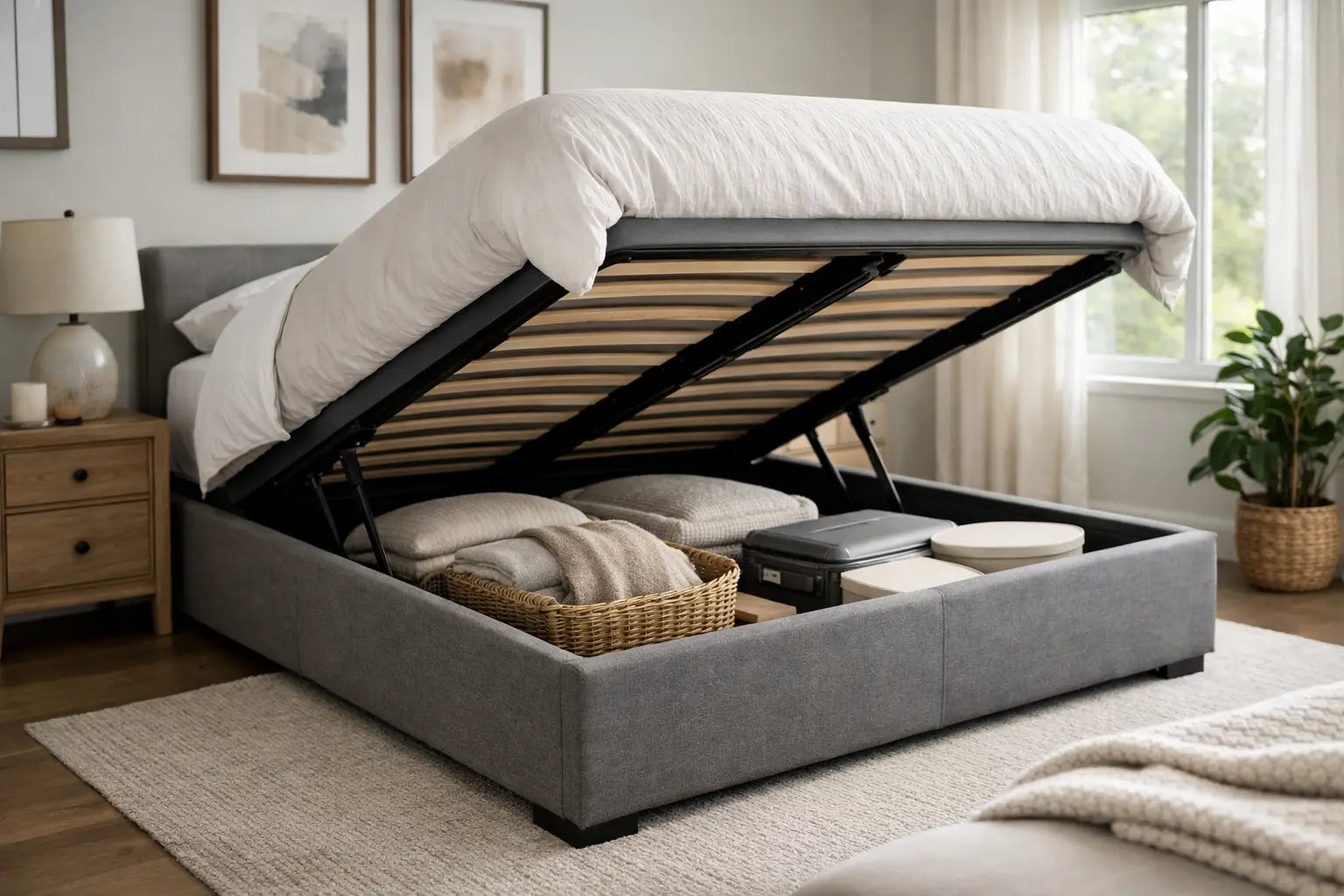 Ottoman Bed Storage Capacity for Your Bedroom