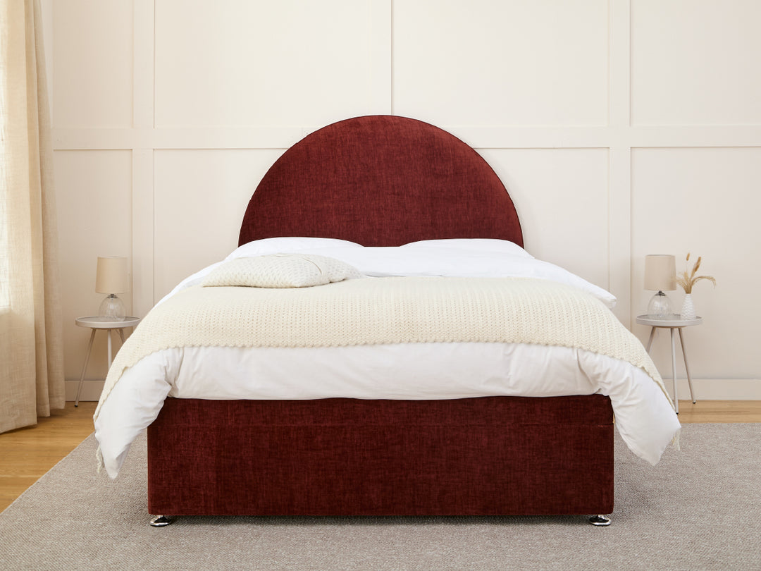 Luxury Upholstered Ottoman Divan Side Open
