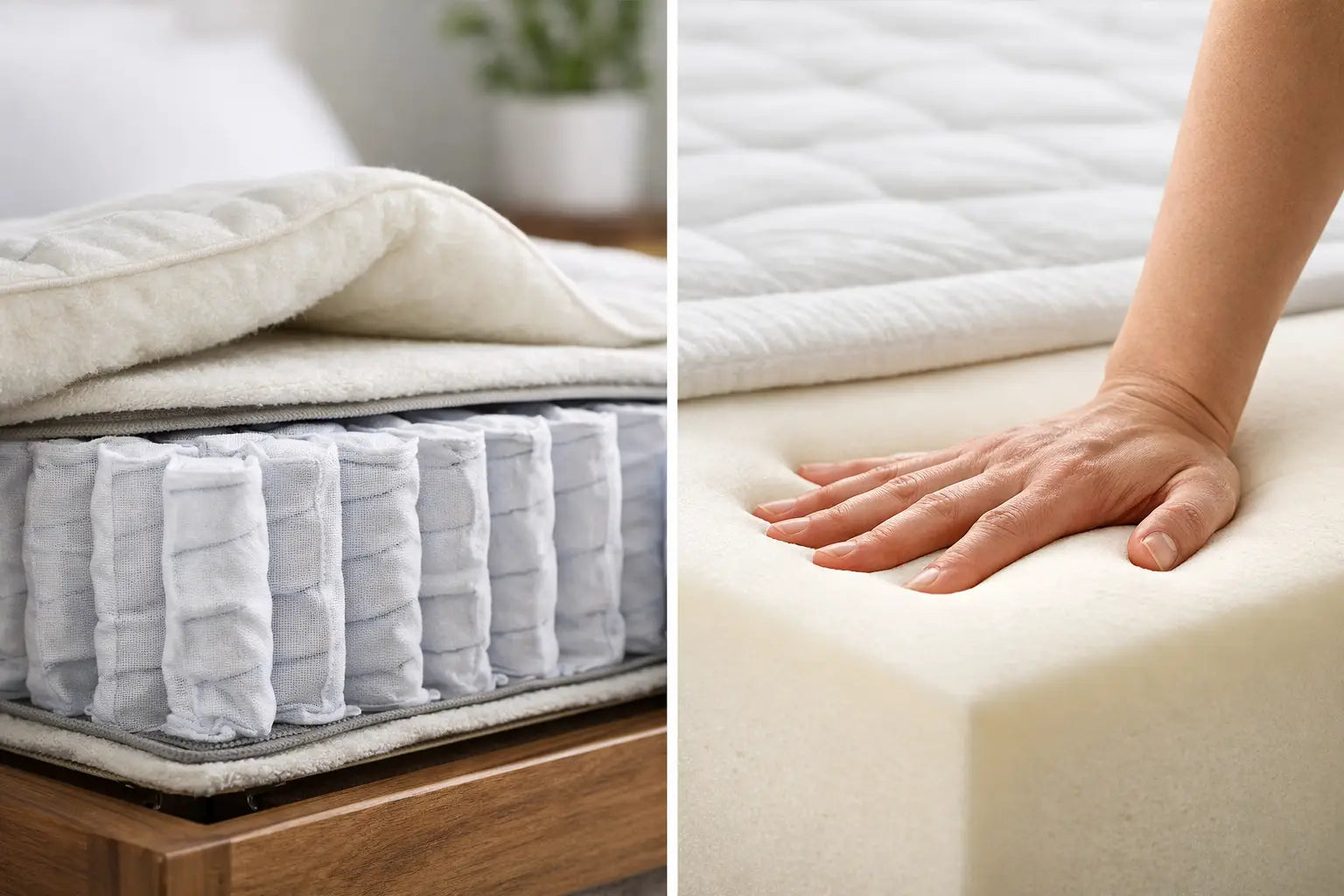 Pocket Sprung vs Memory Foam Mattress Explained