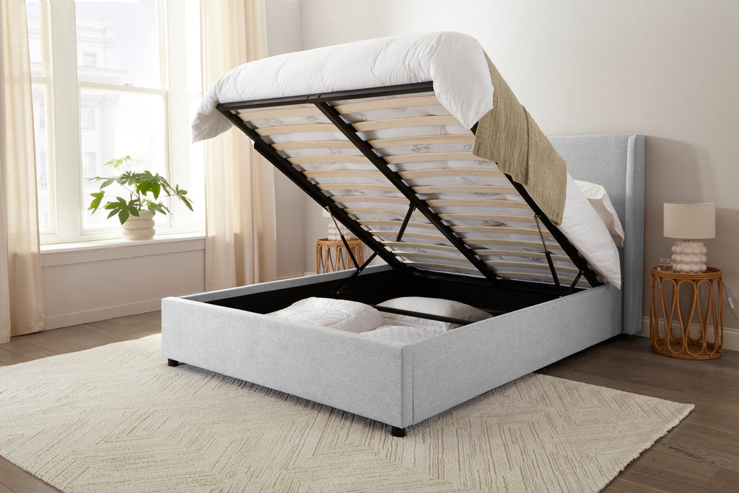 Bali Upholstered Ottoman Bed Frame