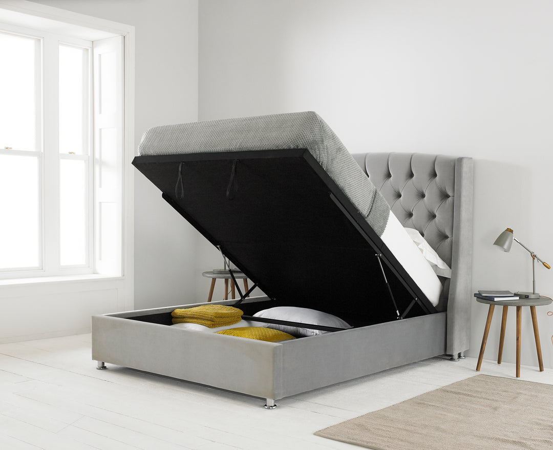 Buckingham Upholstered Ottoman Bed Frame