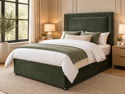 Luxury Upholstered 2 Drawer Divan