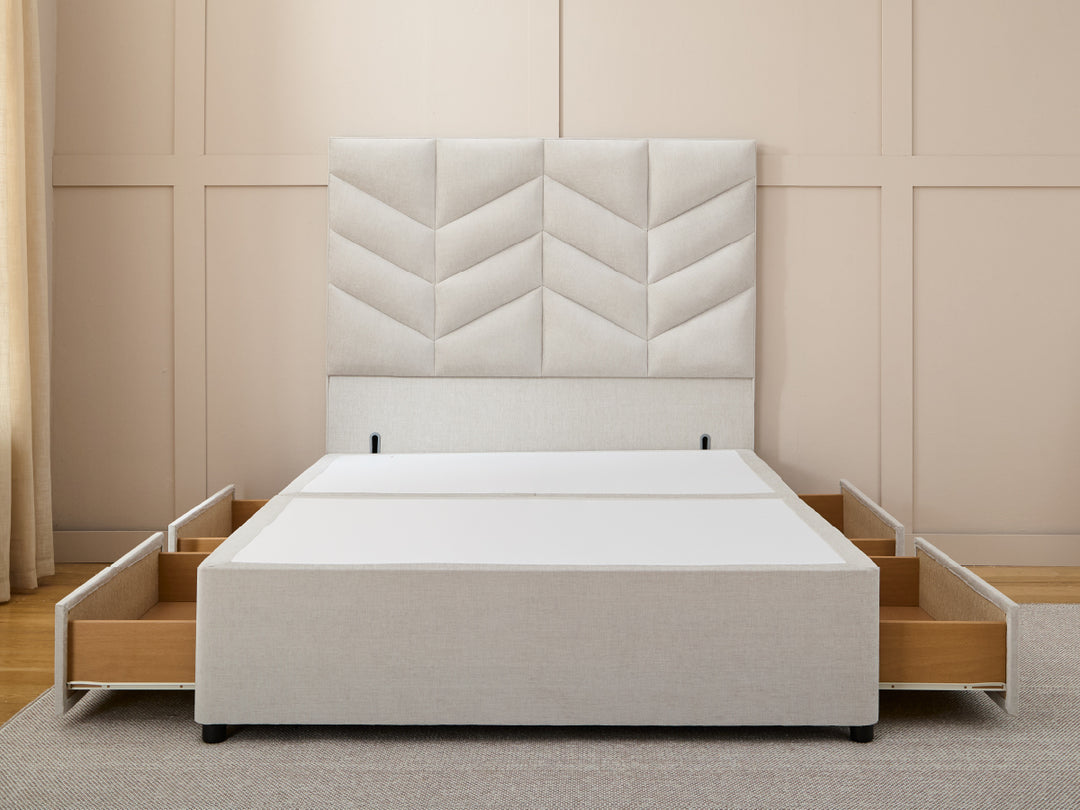 Luxury Upholstered 4 Drawer Divan