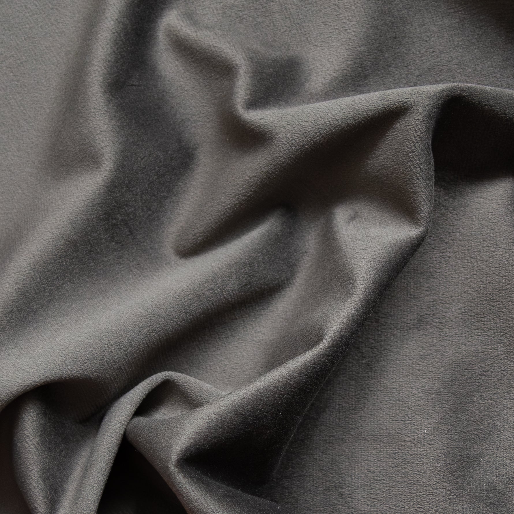 Charcoal Plush Velvet
