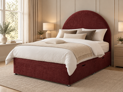 Luxury Upholstered Ottoman Divan Side Open