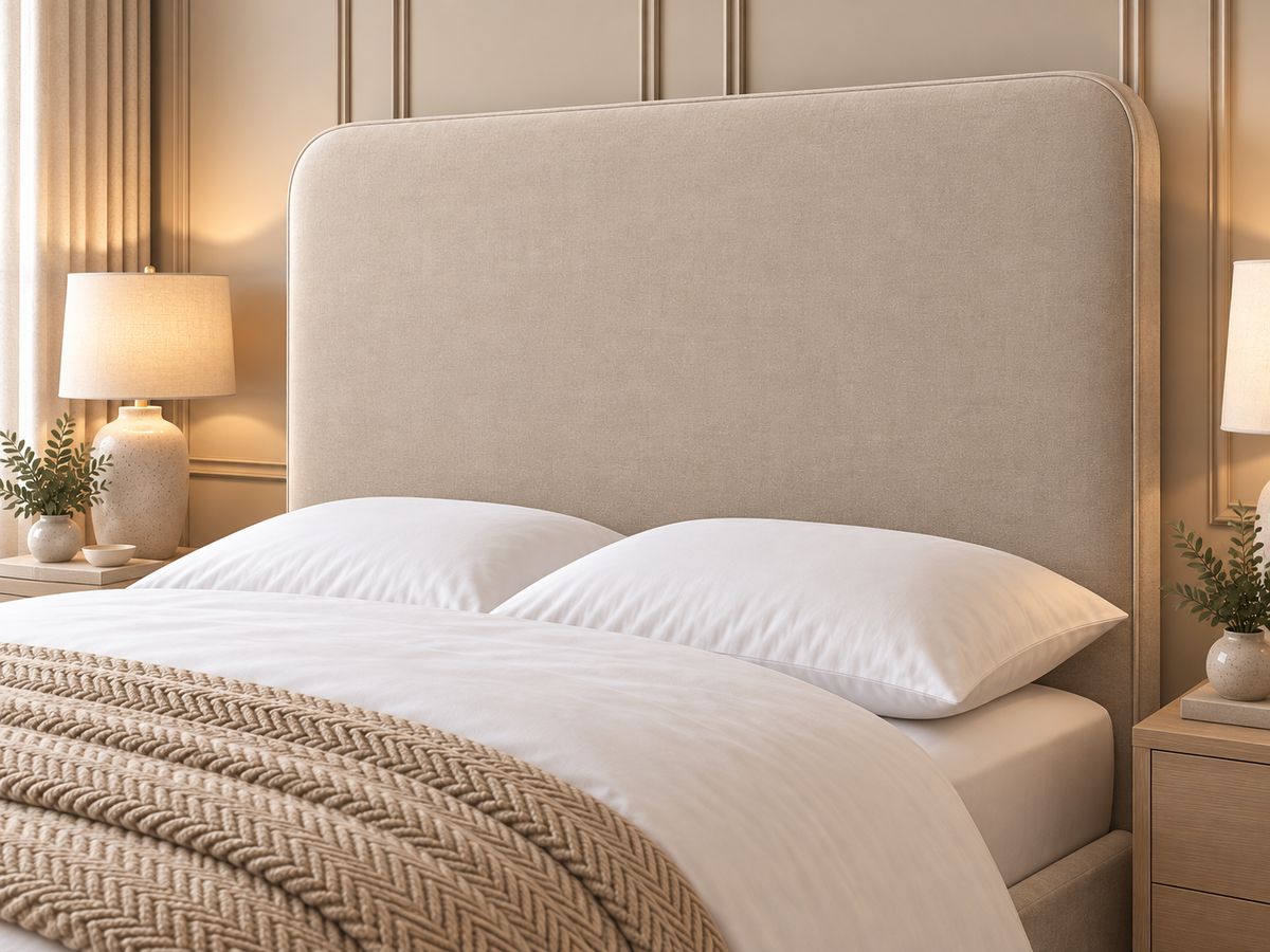 Plain Rounded Corners Headboard