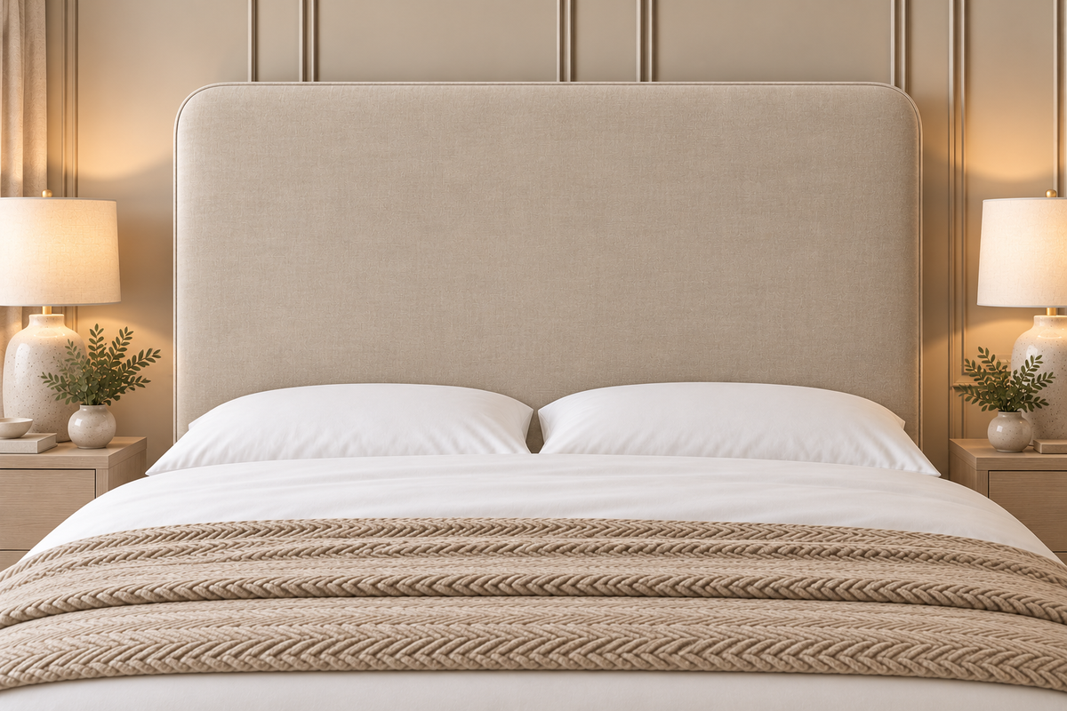 Plain Rounded Corners Headboard