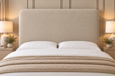 Plain Rounded Corners Headboard