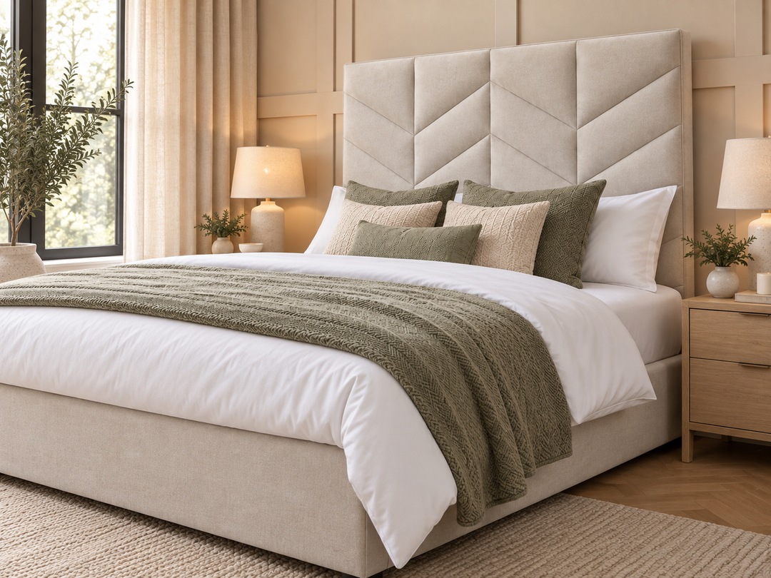4 Panel Herringbone Headboard