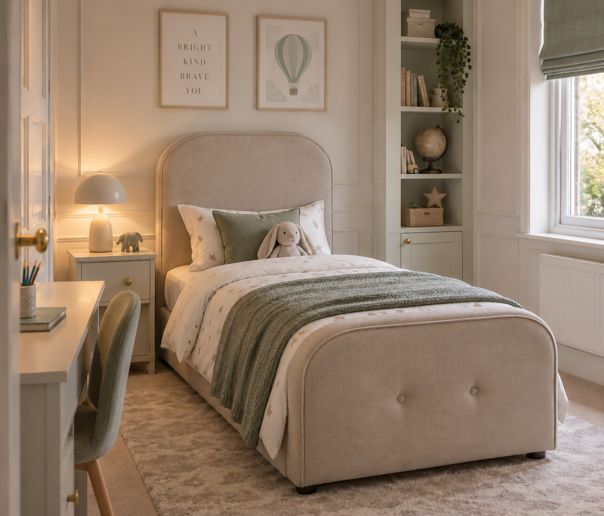Amelia 3ft Upholstered Bed