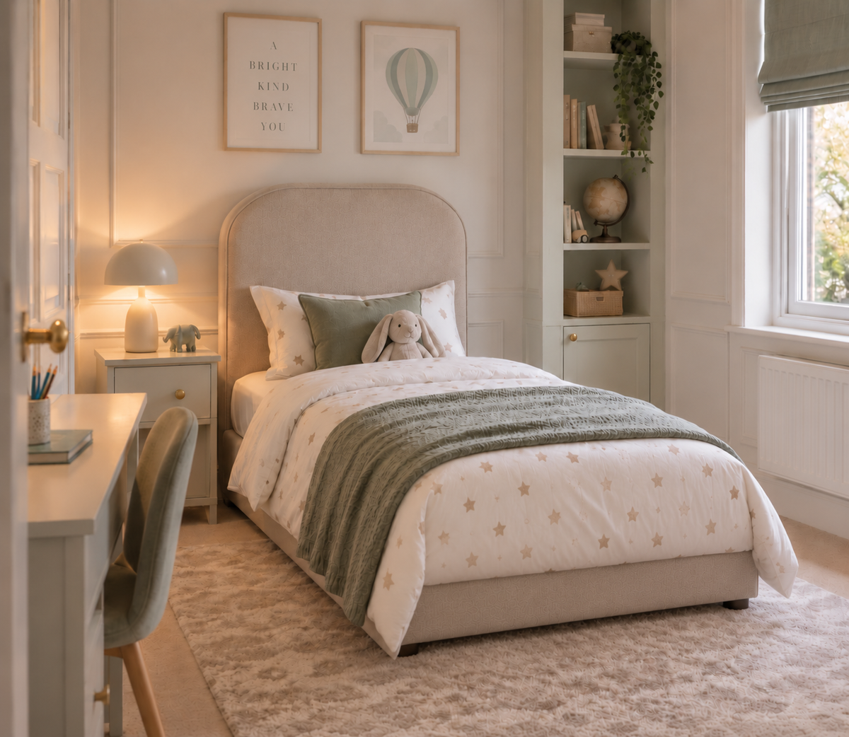 Amelia 3ft Upholstered Bed