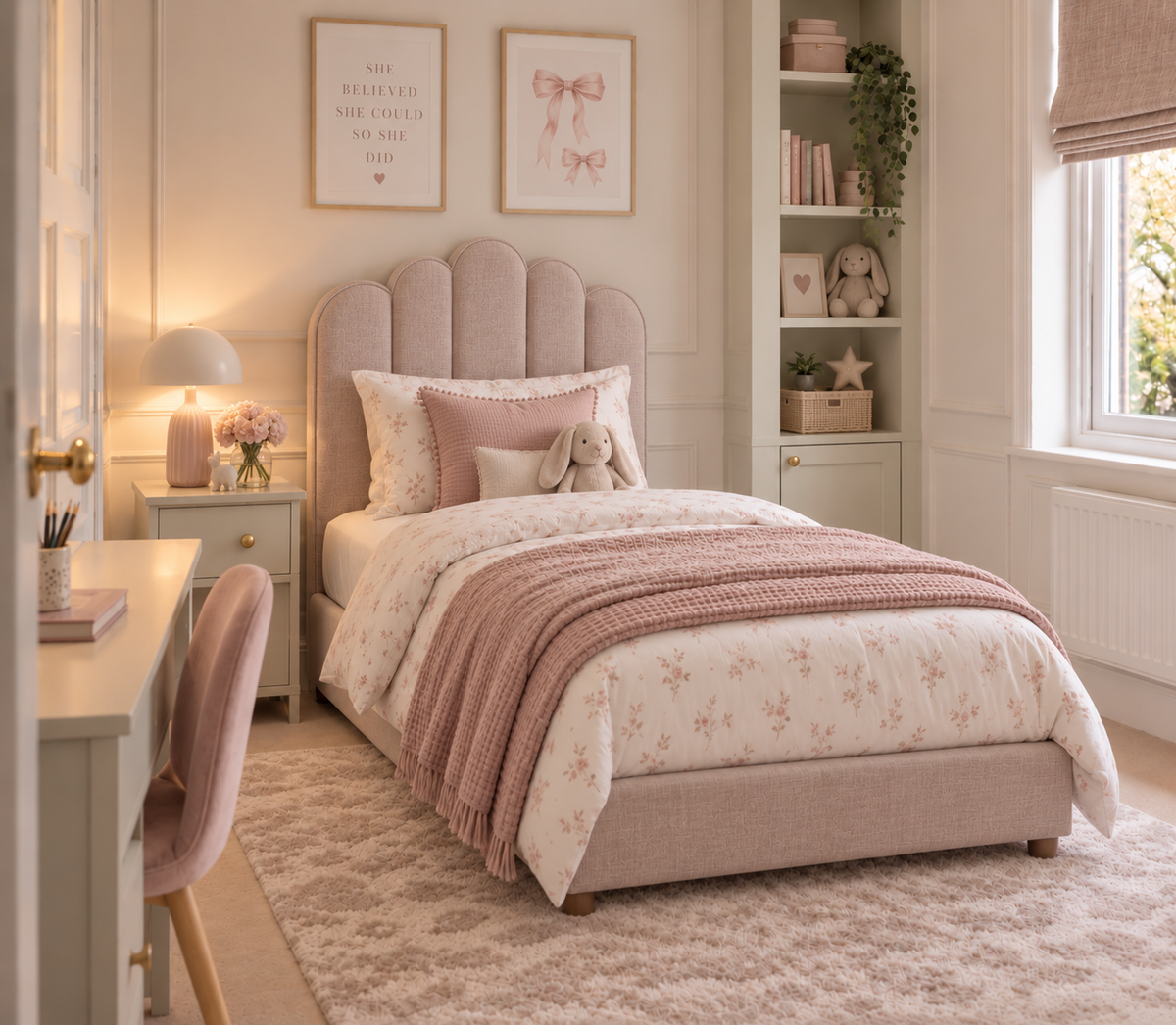 Sami 3ft Upholstered Bed