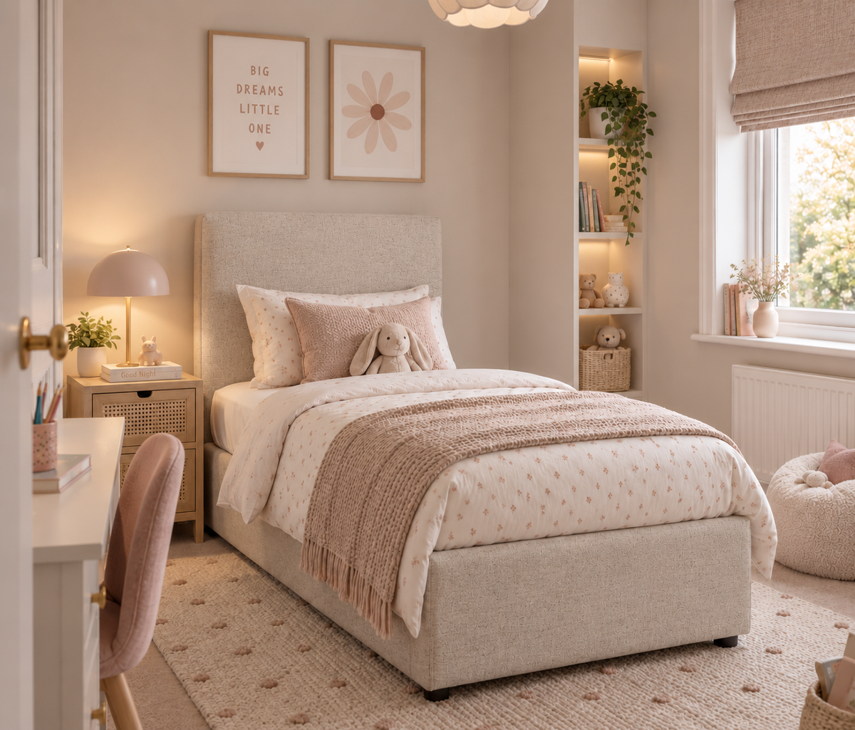 Alfie 3ft Upholstered Bed