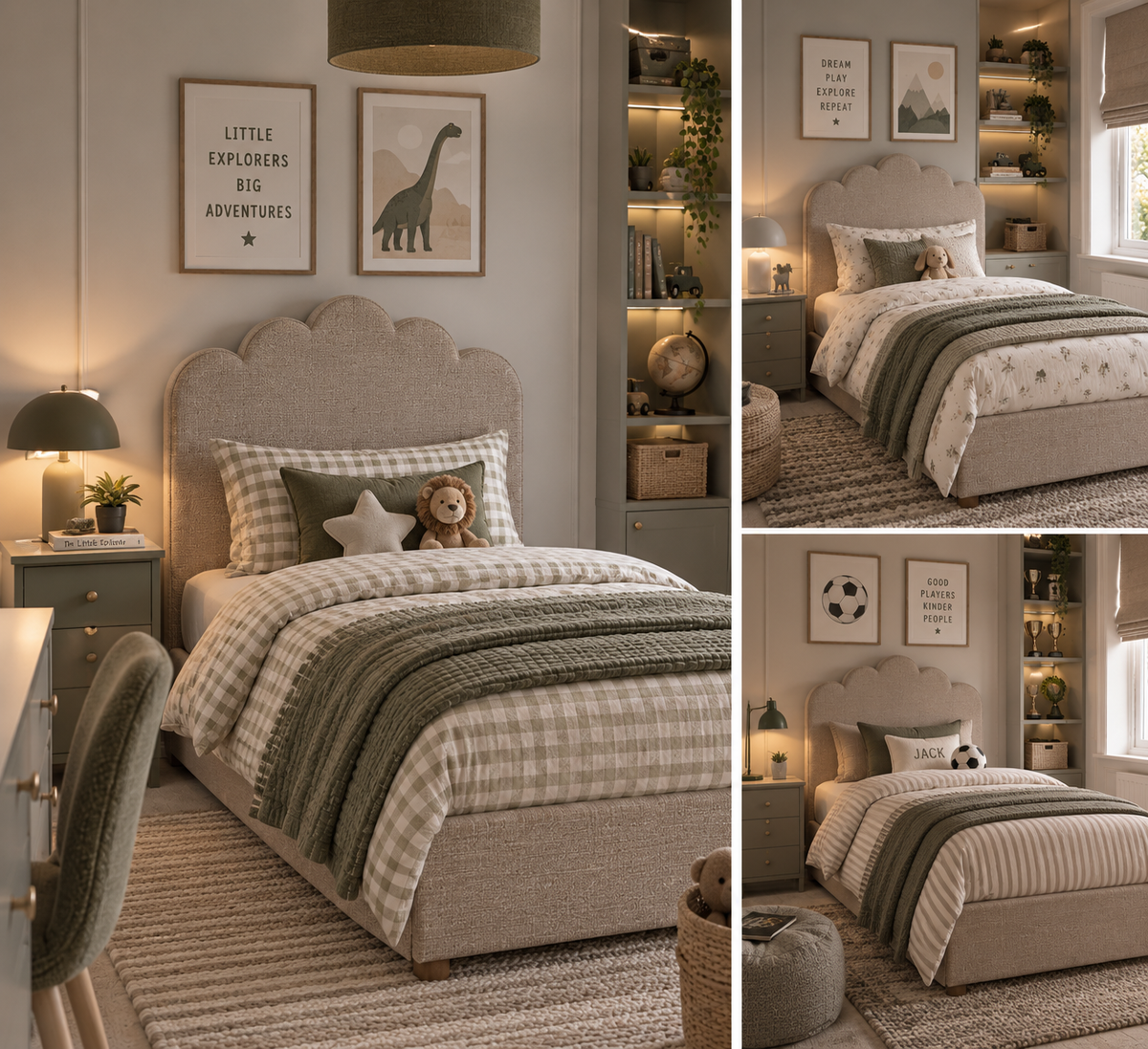 Sami 3ft Upholstered Bed