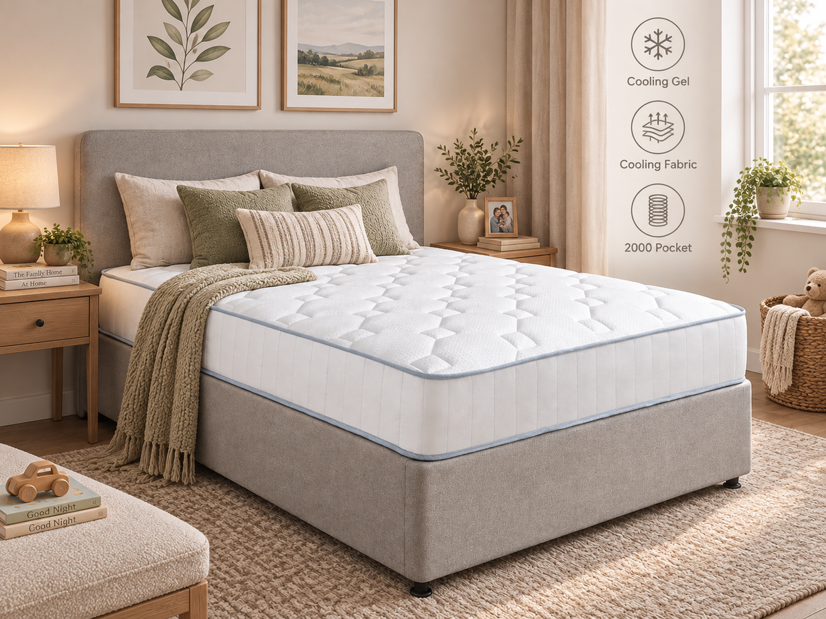 2000 Pocket Cool Gel Memory Foam Mattress